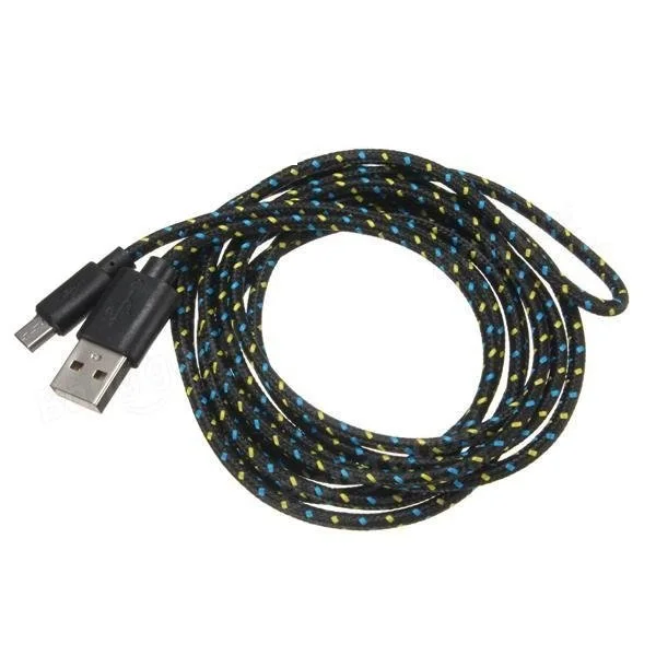 Нейлоновый плетеный USB кабель QUWIND для Huawei Android Samsung HTC|usb charge|data cable for androidphone samsung |