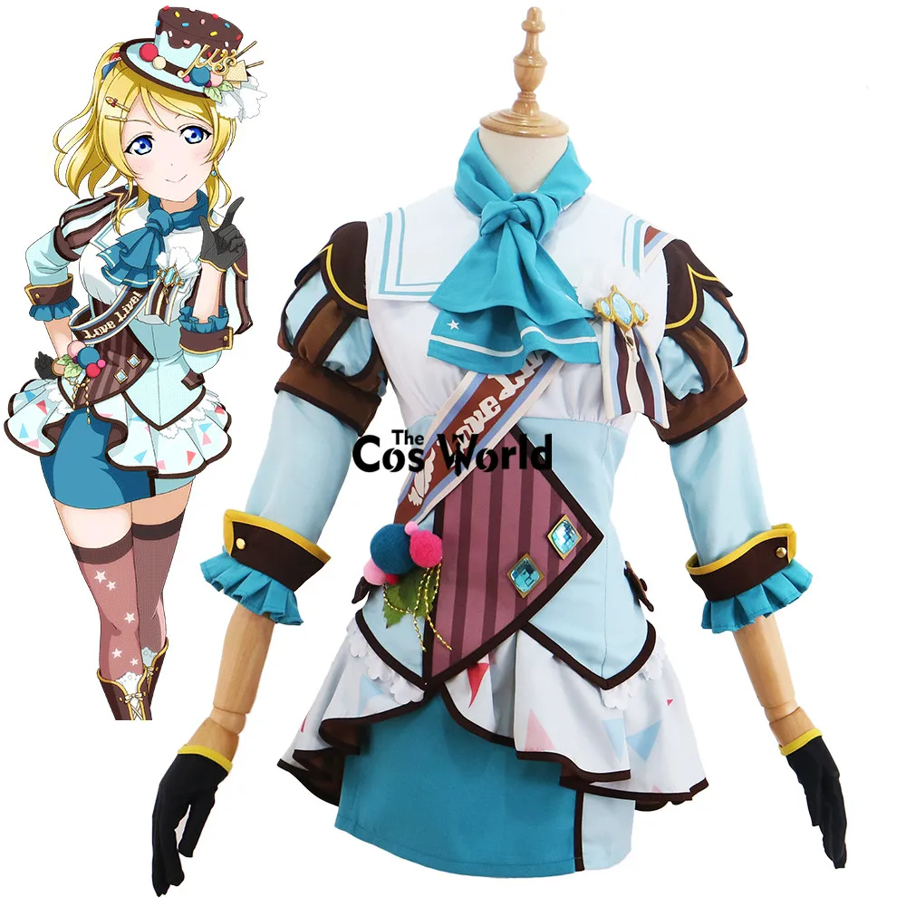 

Love Live School Idol Project Ayase Eli Ice Cream Dress Uniform Outfit Anime Cosplay Costumes