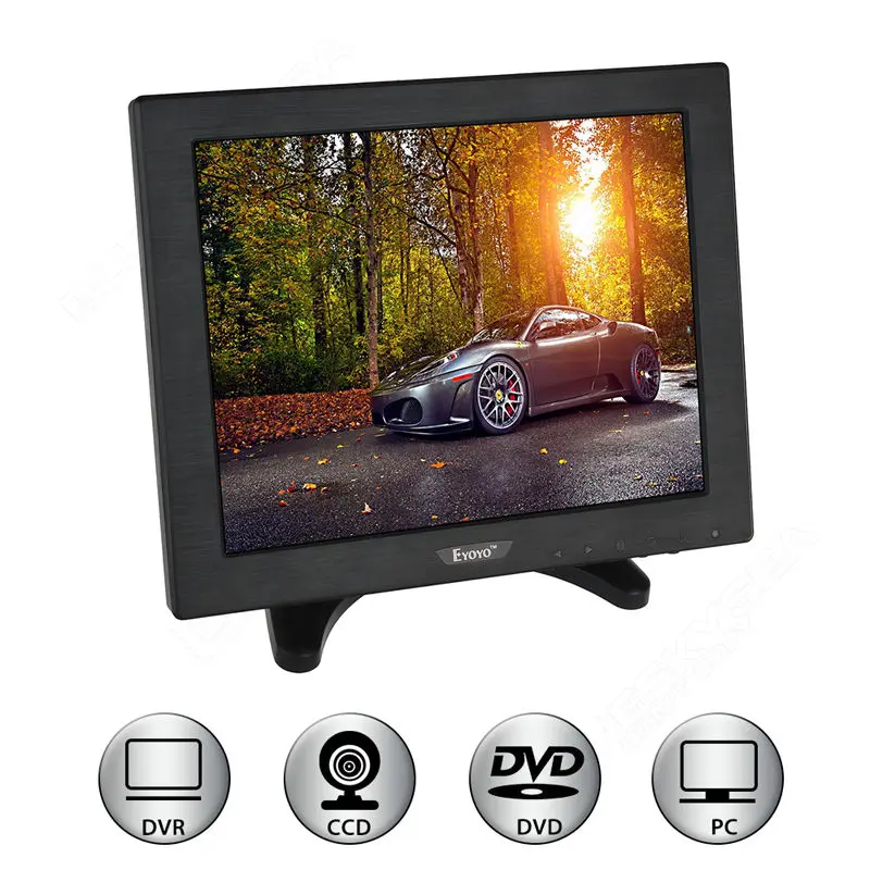 

Бесплатная доставка! Eyoyo ZXD 10-дюймовый цветной ЖК-дисплей HDMl BNC монитор экран видео для ПК CCTV DVR камера безопасности
