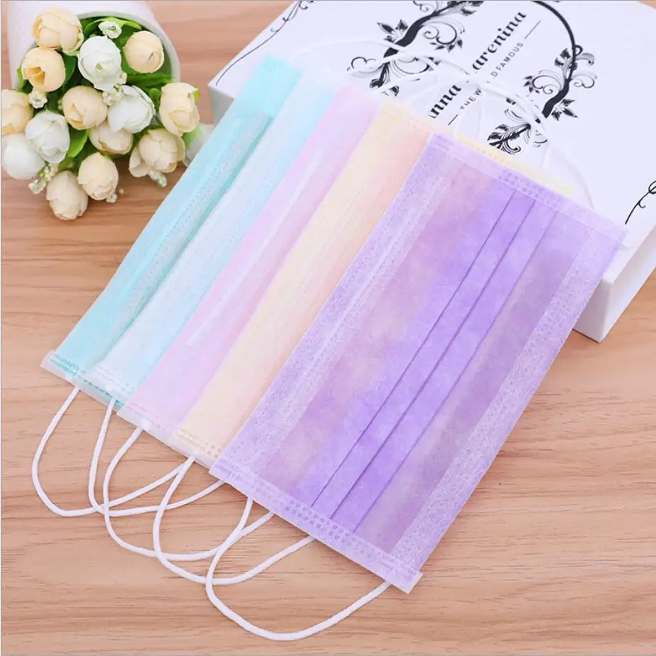 10 шт. одноразовая маска для рта мужчин и женщин тонкие дышащие маски