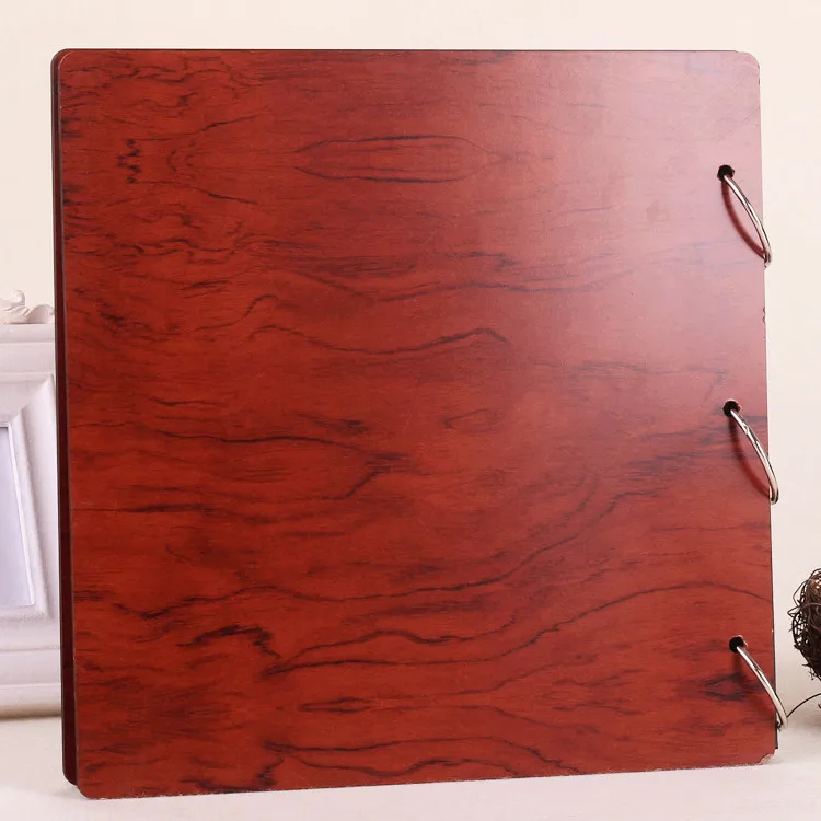 Винтажный фотоальбом сделай сам с покрытием из красного дерева 16 дюймов подарок