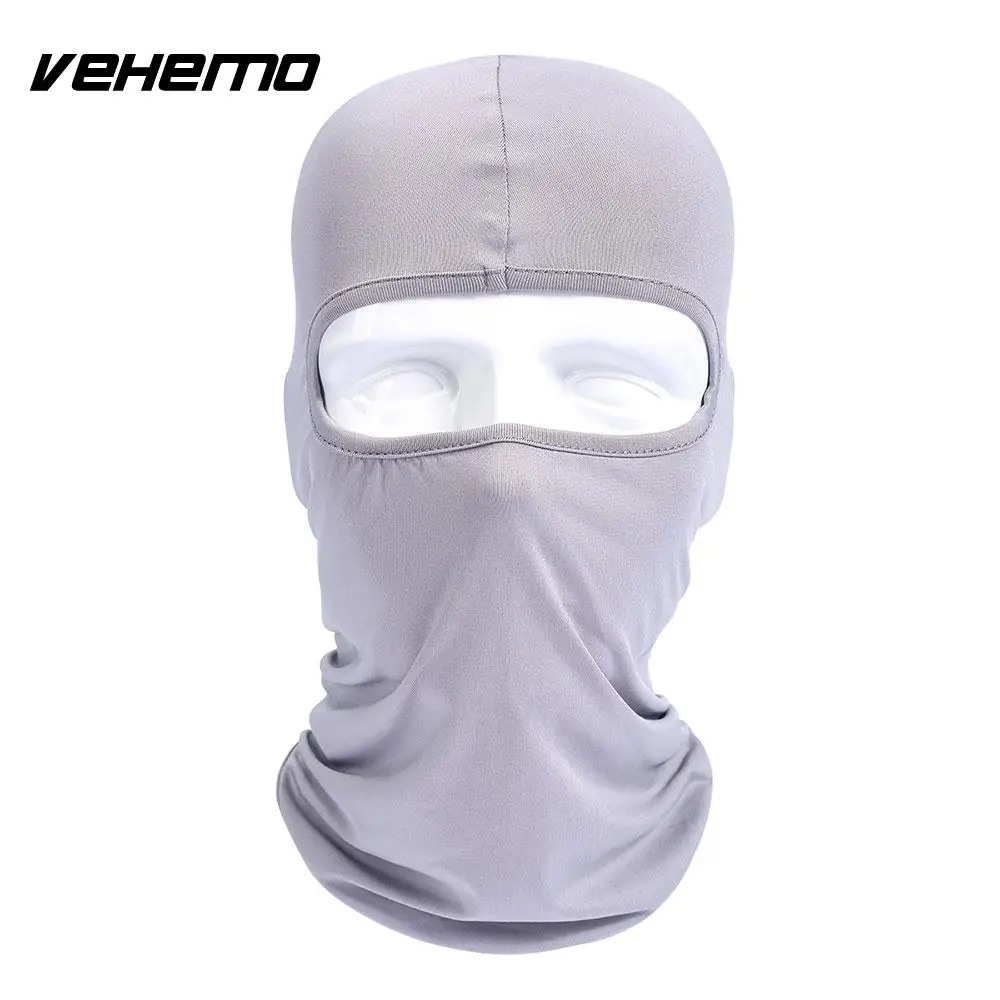 Vehemo аксессуары для улицы полная мотоциклетная маска для защиты лица шапки унисекс 14 цветов Практичная Балаклава лайкра защита удобный - Цвет: light gray