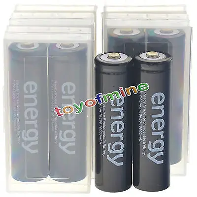 4/6/8/10/12/16 шт 18650 Li Ion 10000mAh 3 7 V черная аккумуляторная батарея + чехол для игрушки