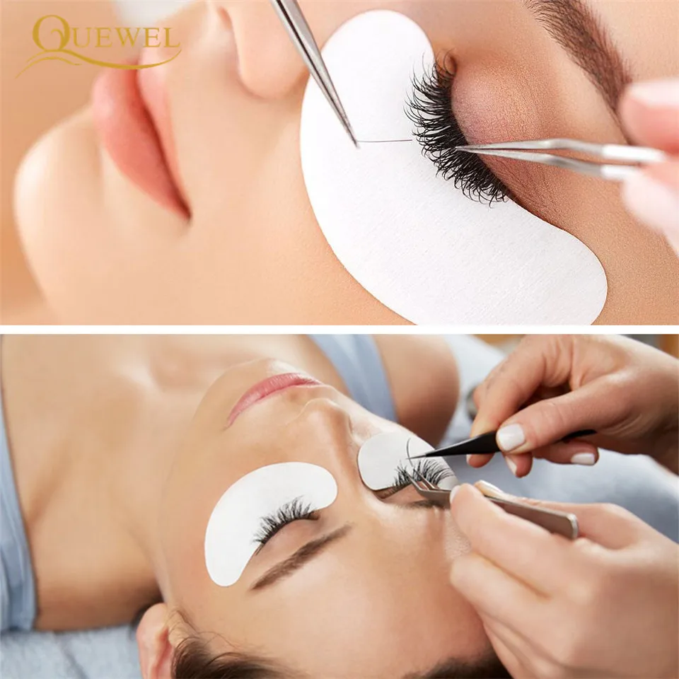 Flat Eye Lash Ellipse Silk Eyelash Extension Split Tips False Eyelashes Shaped Matte Black Natural Soft Light | Красота и здоровье