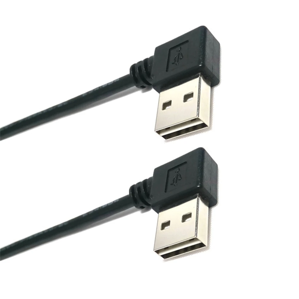 Двусторонний удлинитель с разъемом USB 2 0 типа папа на Правый левый угол адаптер