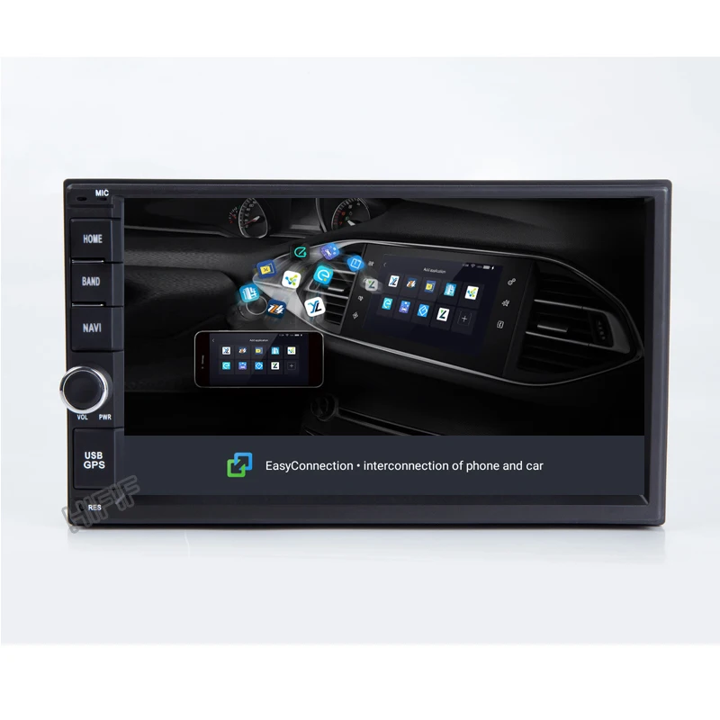 2 Din Восьмиядерный Android 10 автомобильный радиоприемник GPS навигация телефон 4 ГБ ОЗУ