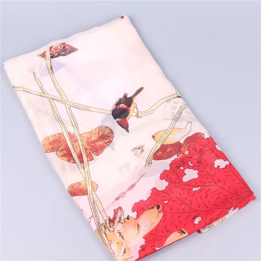 3 цвета Элегантные шифон шарф женщины с цветочным принтом животного дамы Бандана