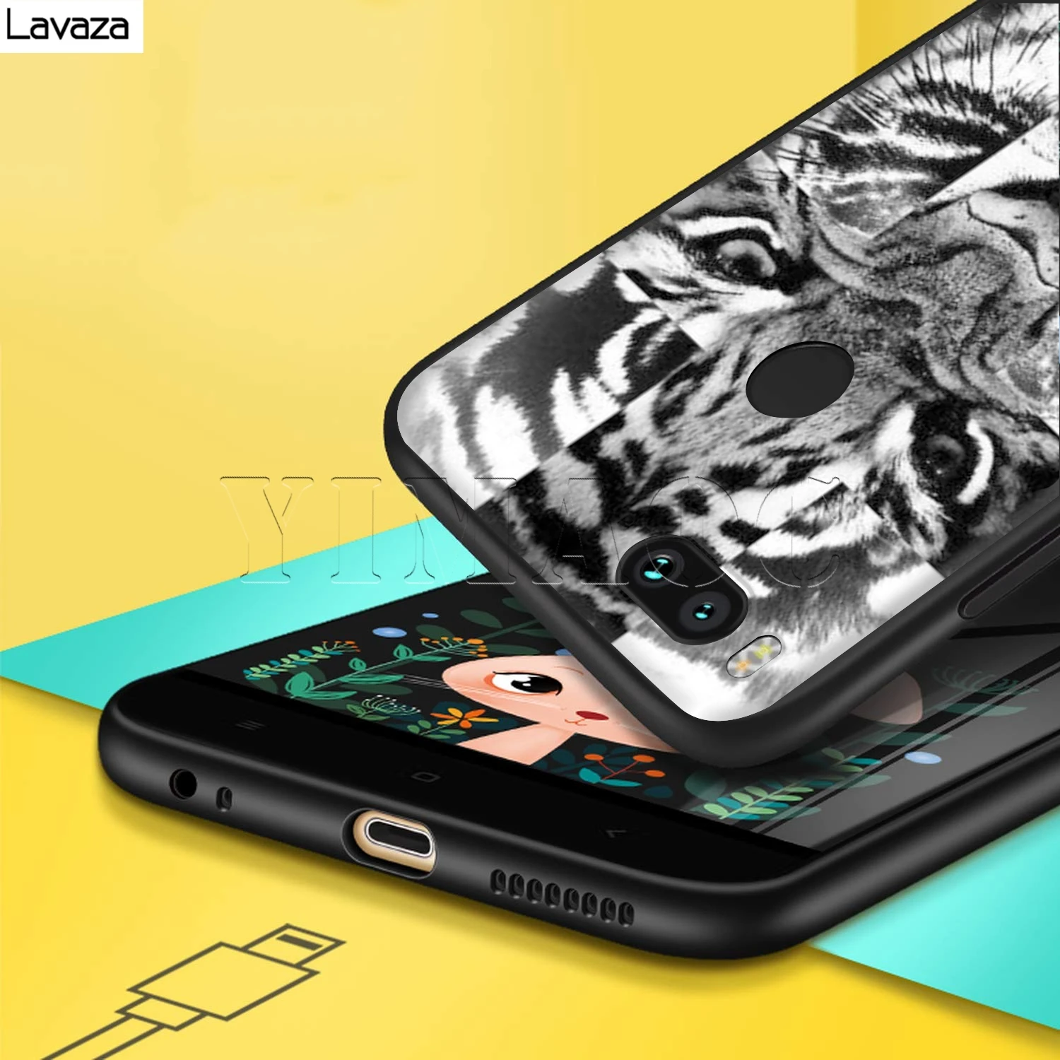 Чехол Lavaza Tiger для Xiaomi Redmi Note 4A 4X 5 5A 6 6A 7 S2 Pro Go Prime Plus |