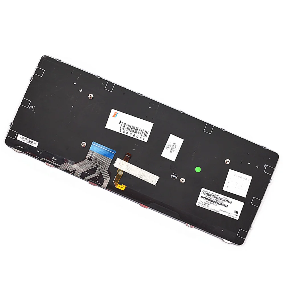 Клавиатура для ноутбука H P Elitebook Folio 1040 G1 / G2 с серебристой рамкой и