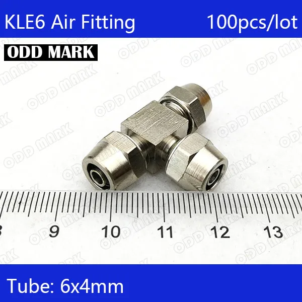 

Free shipping 100PCS/LOT Pneumatic Fittings 6mm to6mm to 6mm Hose Pipe Quick Joint Coupling Connectors Nickel Plated Brass KLE6