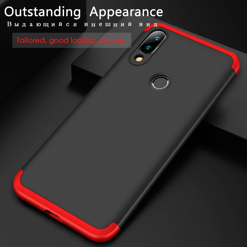 GKK 3 в 1 чехол для Xiaomi Redmi Note 7 8 Pro 360 полноразмерный противоударный матовый ПК Mi 9 SE