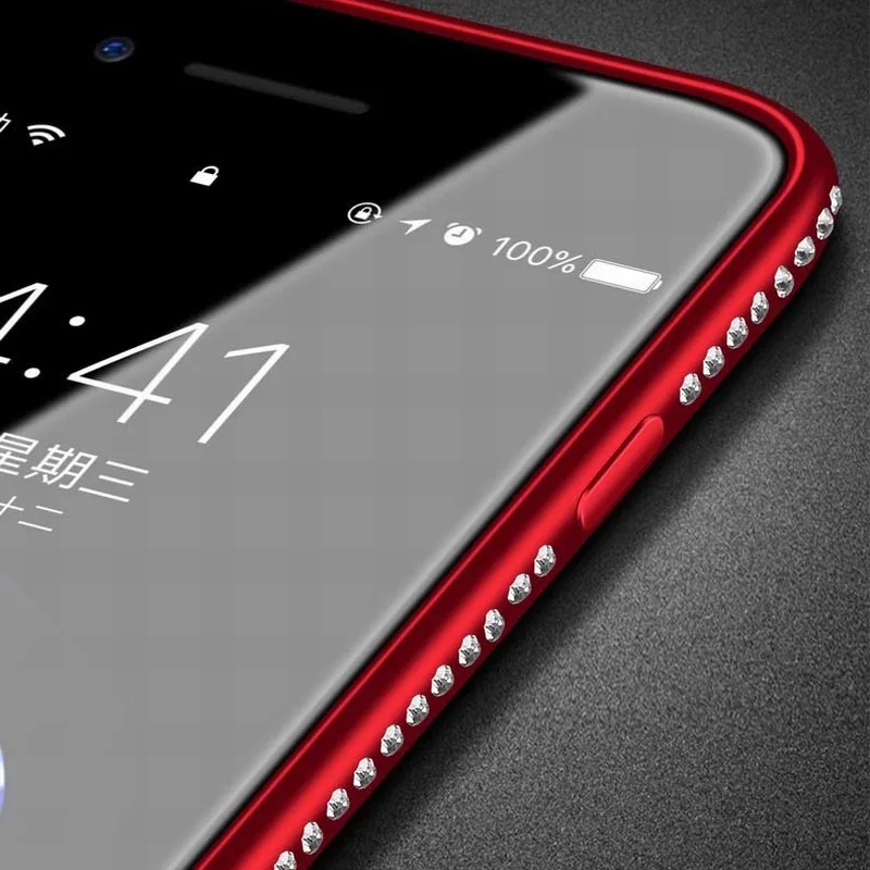 Portefeuille чехол для iphone 8 роскошный блестящий ТПУ силиконовый задней крышки Apple iPhone 7