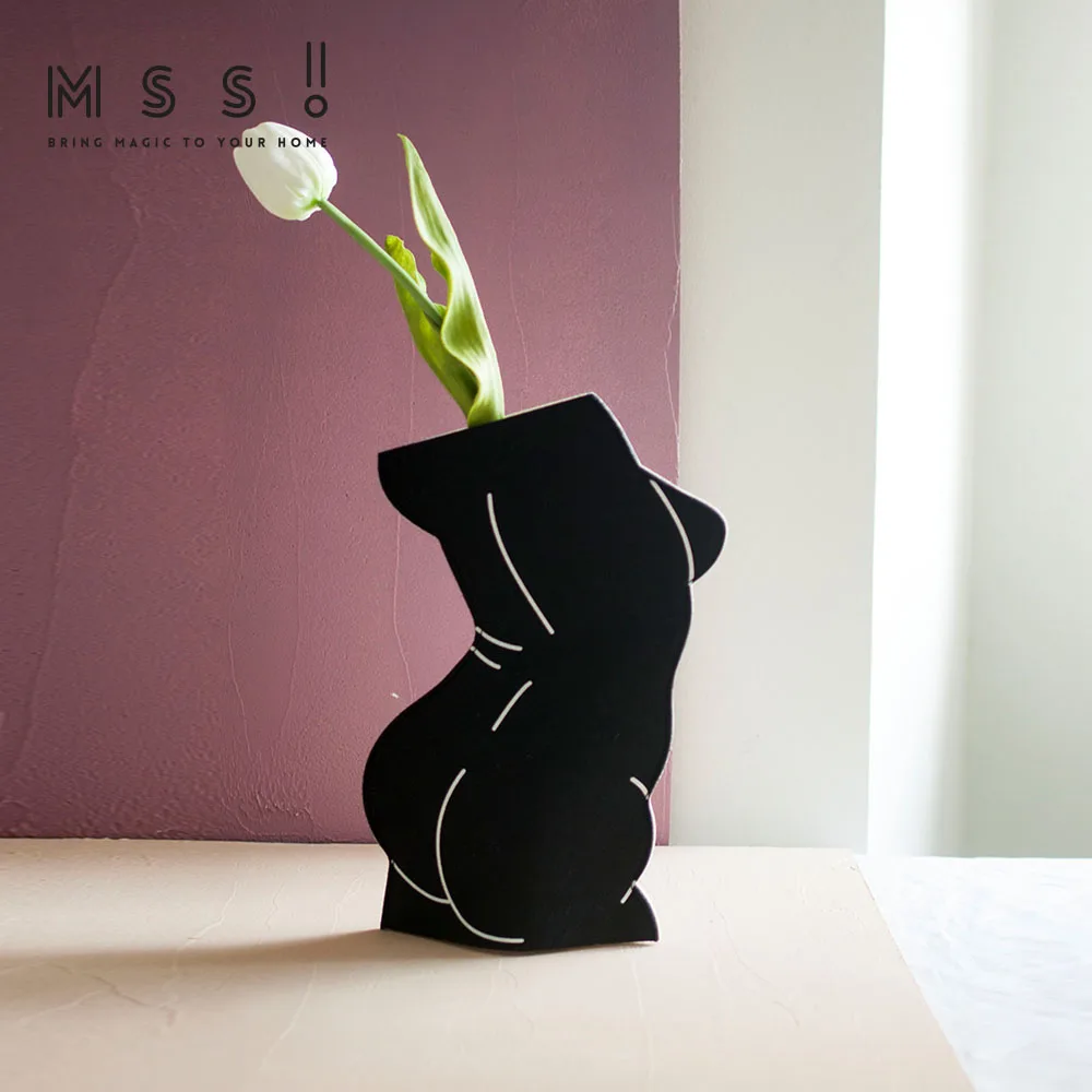 Оригинальный дизайн Instagram Скандинавская войлочная ваза декор сушеные цветы