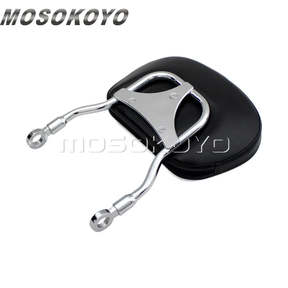 Регулируемая спинка для Harley Dyna Street Bob Super Glide FXD FXDC FXDB FXDL хромированная съемная