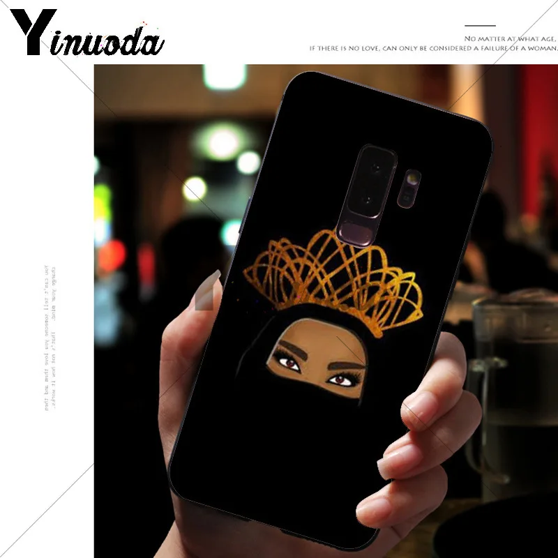 Yinuoda мусульман, Gril/глаза корпус под плетенную сумку чехол для телефона для samsung S9 S9 плюс S5 S6 S6edge S6plus S7 S7edge S8 S8plus
