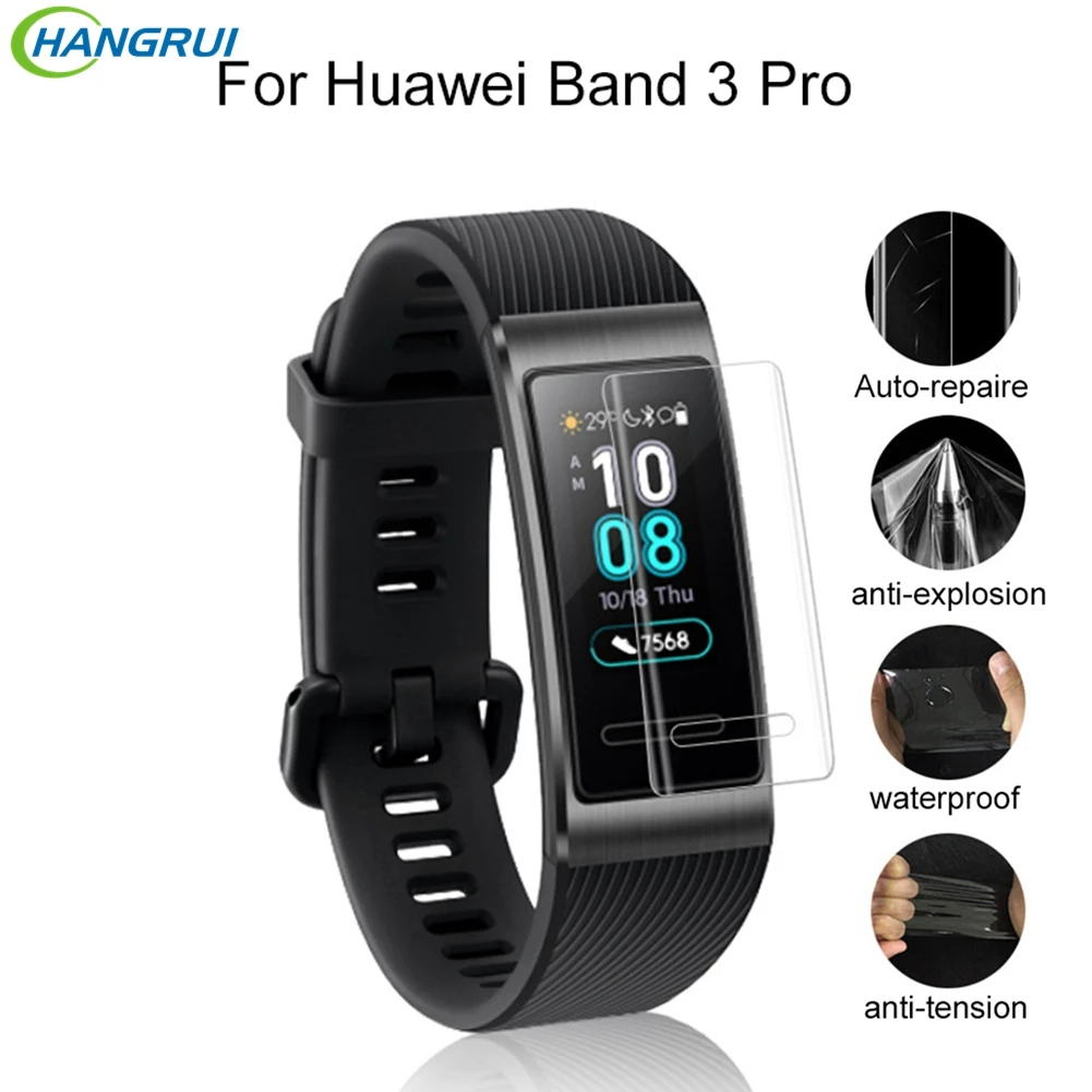 1/5 шт Мягкий гидрогель прозрачная защитная пленка для экрана huawei Band 3 Pro часы Экран