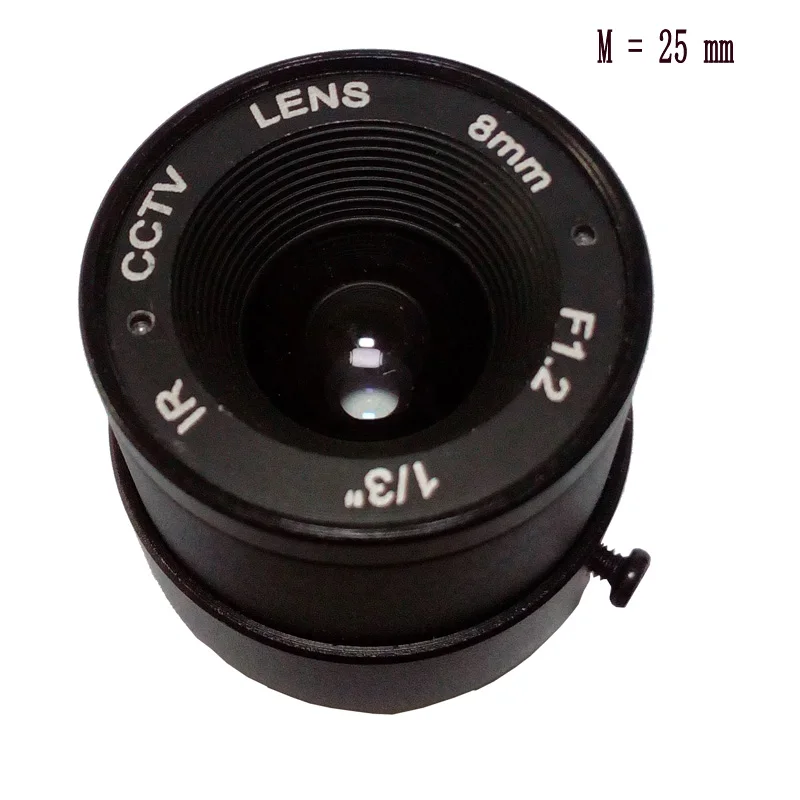 

HOT SALE F1.2 8mm 1/3" CS Mount Fixed IR CCTV Camera Lens 8mm