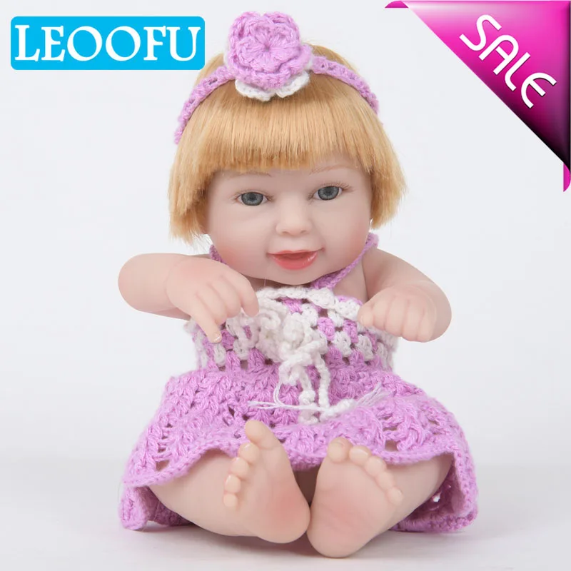 LEOOFU 28 см 11 дюймов reborn baby doll Детские Силиконовые куклы Моделирование Мягкие полный