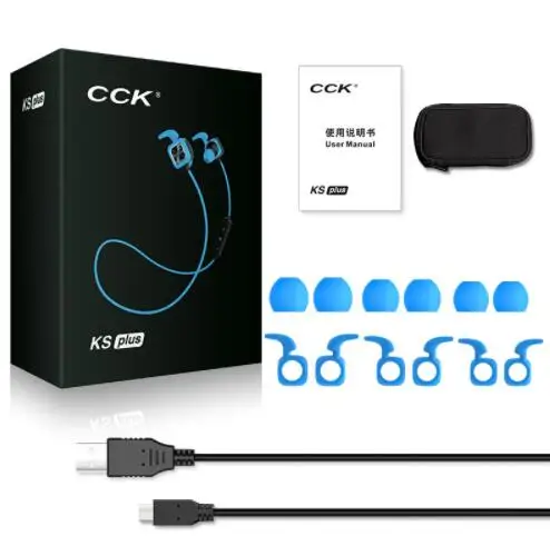 Подлинная KS Plus Спортивная bluetooth гарнитура беспроводные наушники с микрофоном