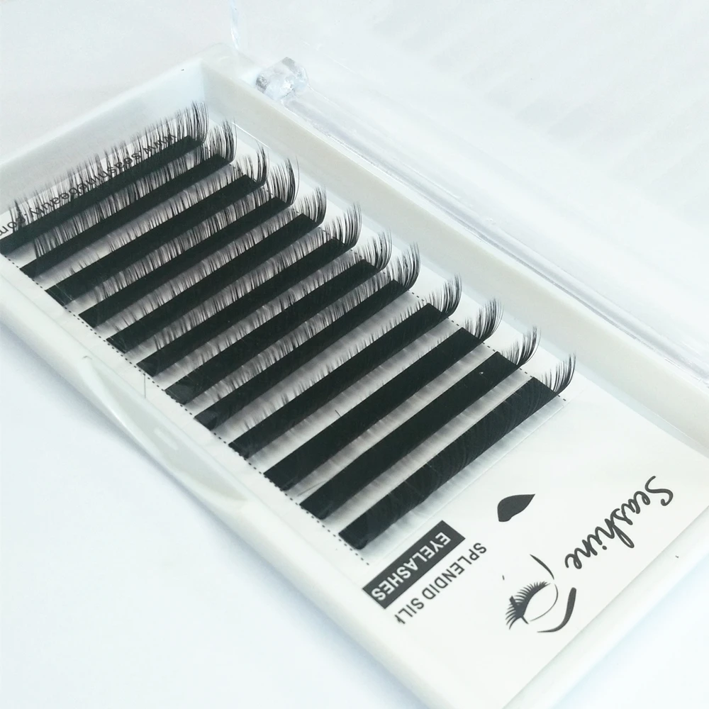 

New Style CLASSIC lash L Curl 12Rows/Case 8-14mm Mix In One Tray Volume Lash Mink Natural Mink Individual Lash Extension