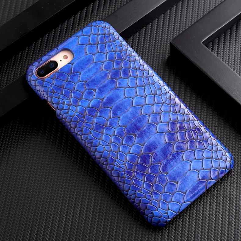 (1PC) snake skin python design phone Case For iPhone 8 plus 7 6s hard covers capa fundas |
