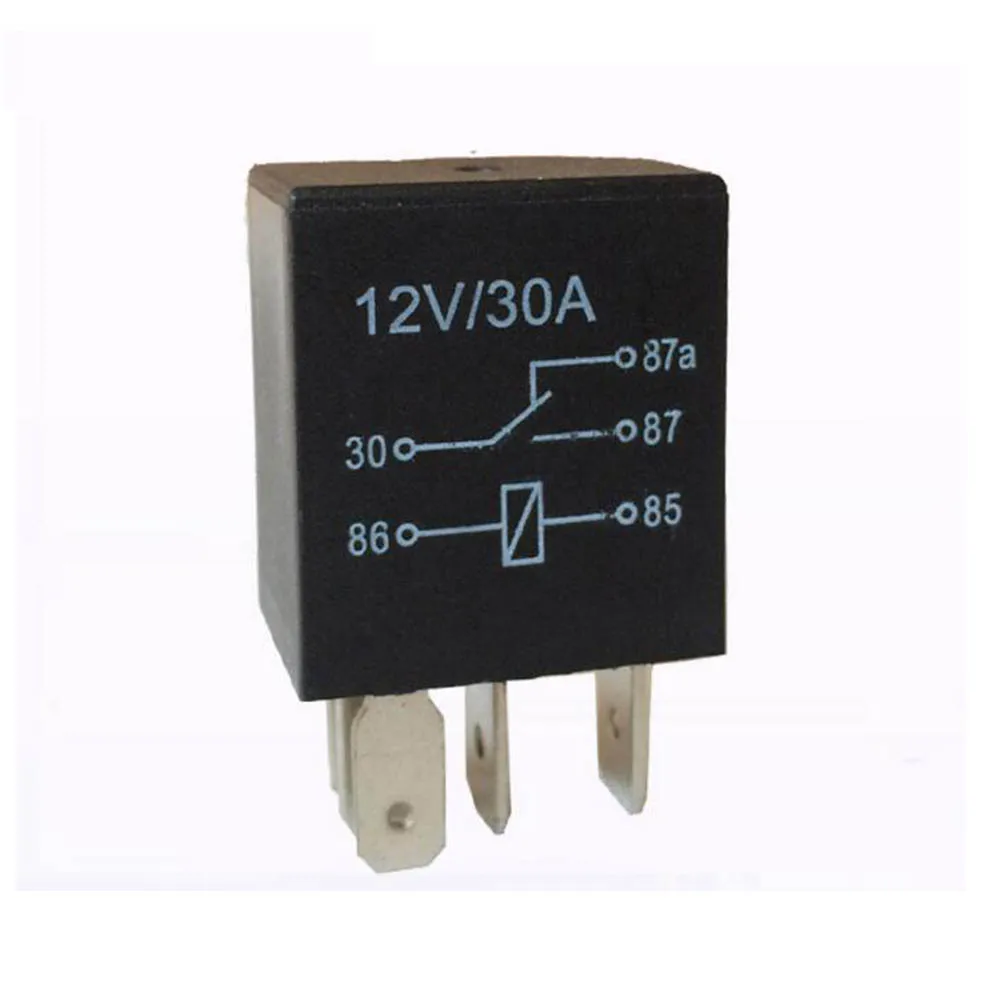 4 стежков на каждые 5 Pins 12VDC 30A Фиолетовый автомобильное реле 640W 10 55 Гц