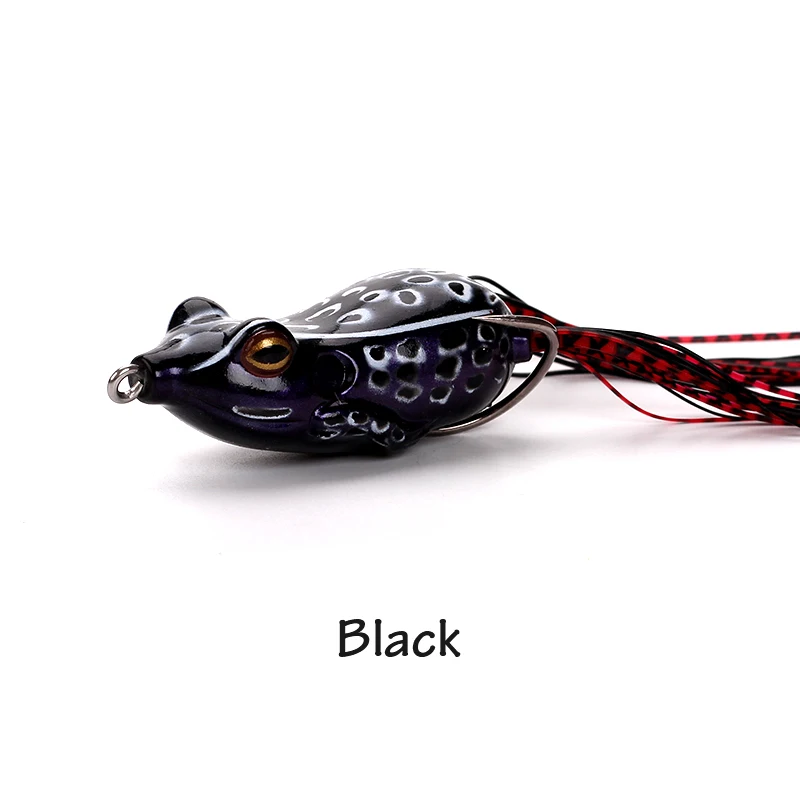 Banshee 15 г 60 мм Большая мягкая лягушка Snakehead/Bass Topwater Ray Frogs Enticement приманки силиконовые приманки рыболовные приманки тройные Крючки - Цвет: Black