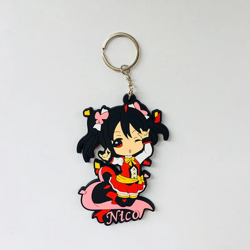 IVYYE 1 шт. LOVE LIVE серия аниме-брелок для ключей ПВХ Рисунок брелок милые игрушки брелок для ключей подарки на день рождения унисекс Новинка - Цвет: see chart