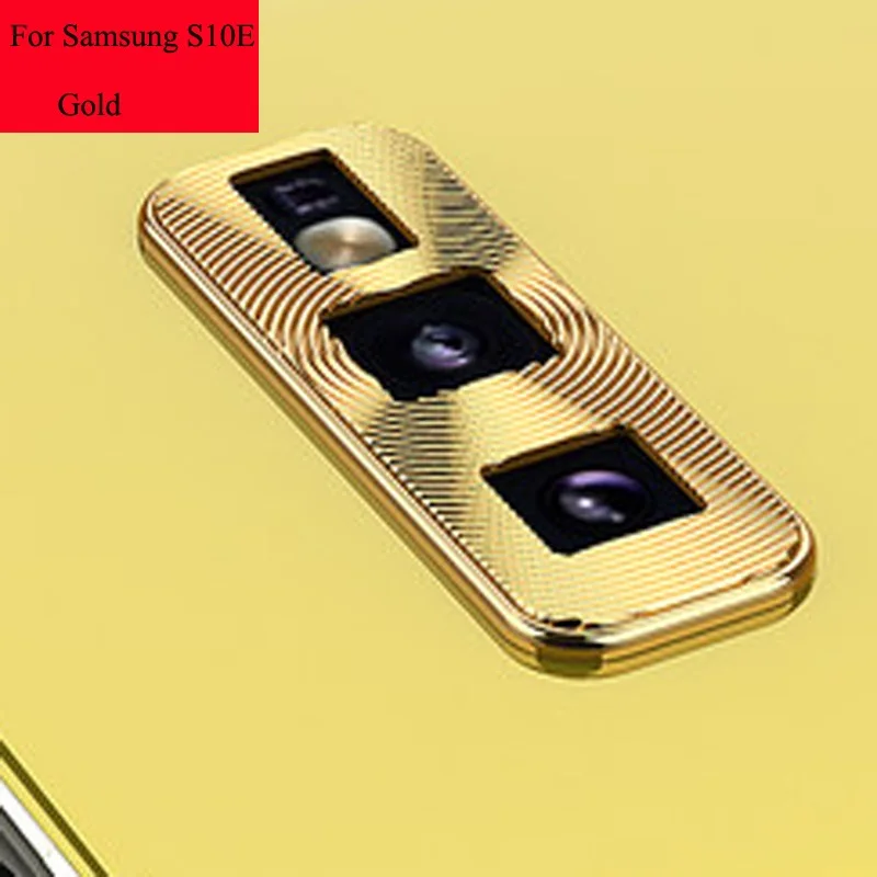 S10e gold Для samsung Galaxy S10 Plus s10lite s10e Металлический Алюминиевый задний чехол для объектива камеры полное покрытие защитное кольцо новинка - Цвет: S10e gold