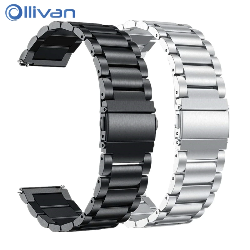 

20mm band Stainless steel Wrist Strap for Garmin Vivoactive 3 Watch band bracelet Strap for Garmin Vivoactive3 HR Forerunner 645
