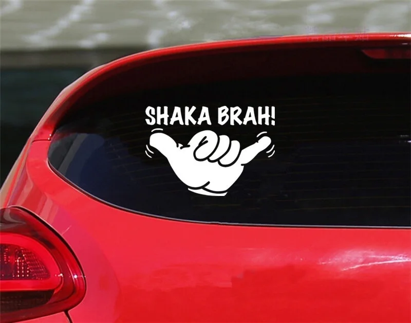Shaka Brah Mano Hawaii Surf Sticker window Decals and Motorcycle toy Styling 14x10cm | Игрушки и хобби