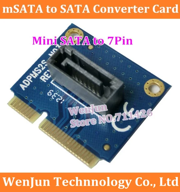 Горячая продажа mSATA SATA конвертер карта мини до 7Pin адаптер для 2 5 &quot3 5&quot HDD SSD