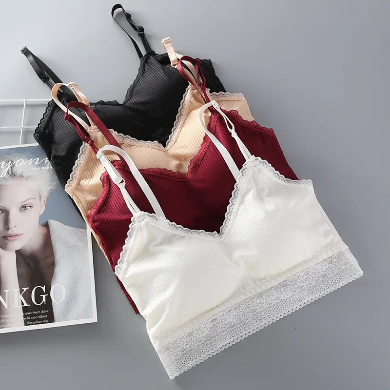 2019 новые женские кружевные нить с затянутой грудью Ice Silk Красота задняя