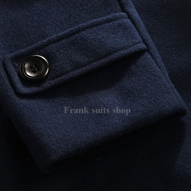 2017 шерстяное пальто на заказ мужские толстые шерстяные мужская повседневная