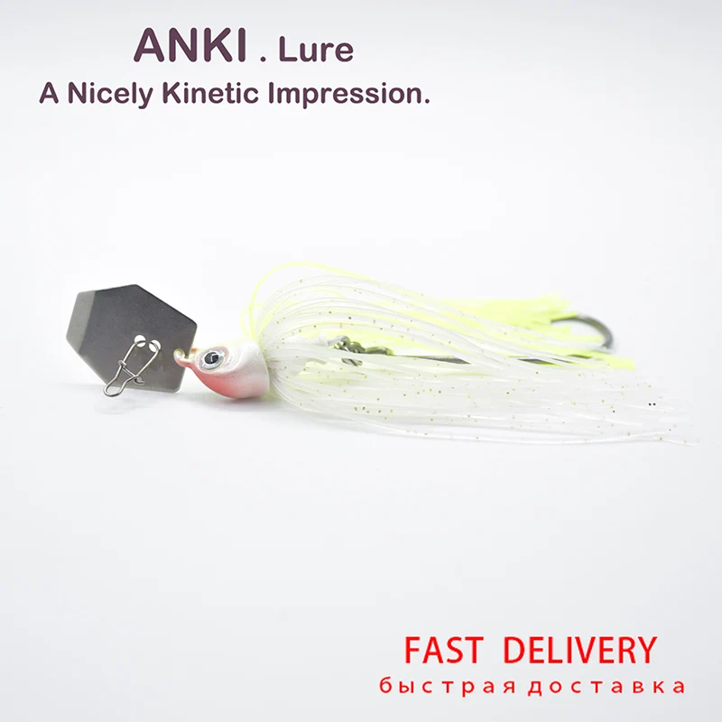 ANKI 6 шт./лот Спиннер с свинцовой головкой Buzzi приманка болтовня рыболовная 3/8 унций