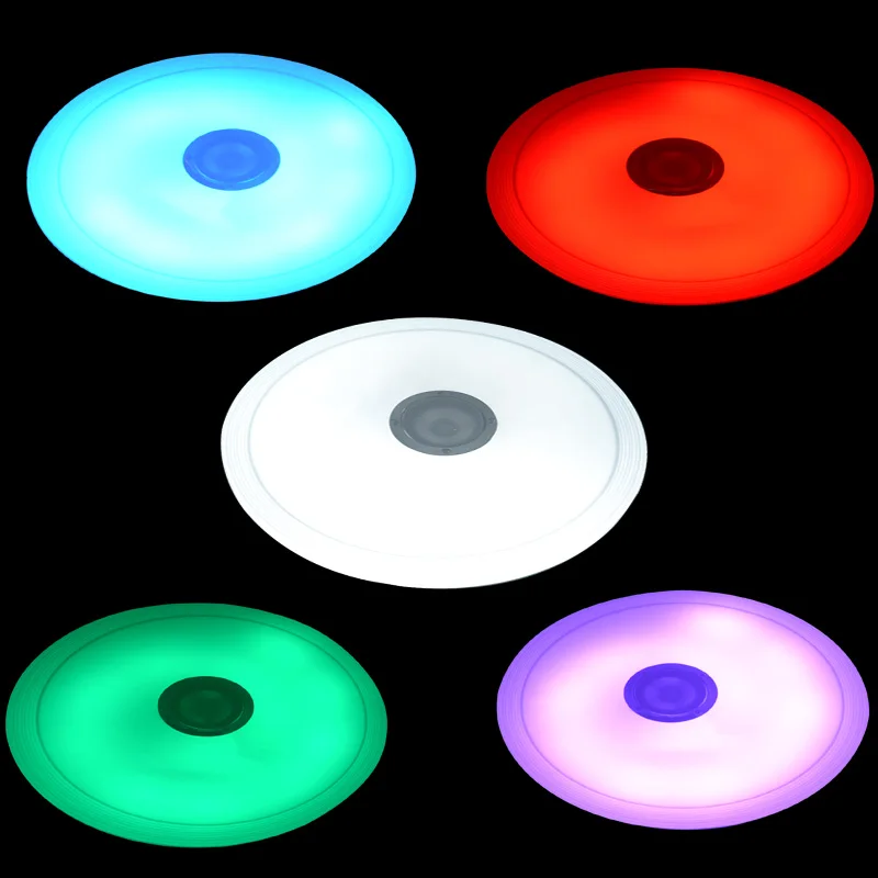Светодиодный потолочный светильник s RGB с регулируемой яркостью, 36 Вт, приложение, дистанционное управление, Bluetooth, музыкальный светильник, лампа для спальни, умный потолочный светильник, AC86V-265V