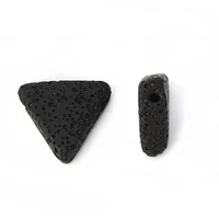 doreenbeads lava rock natural beads triangle multicolor about 19mm 68 x 17mm 58 hole approx 1 5mm 5 pcs