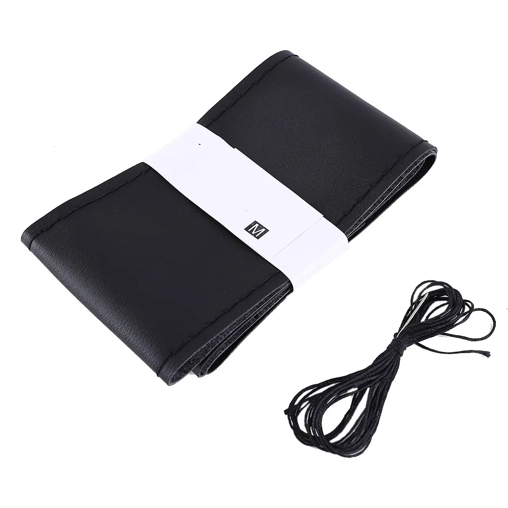 38 см многоцветная резьба крышка рулевого колеса автомобиля мягкая