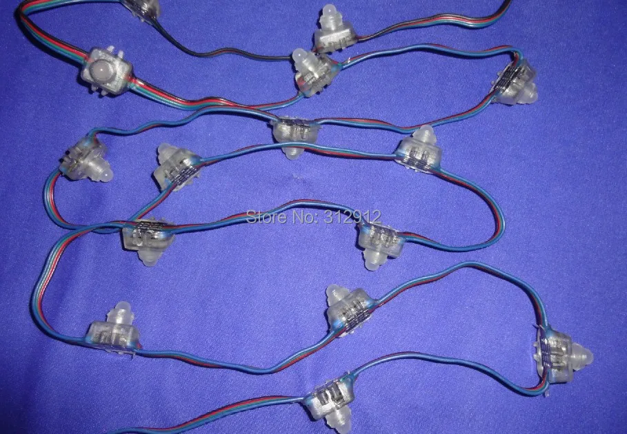 100 шт. 12 В постоянного тока мм WS2821A DMX512 светодиодный пиксельный узел IP68
