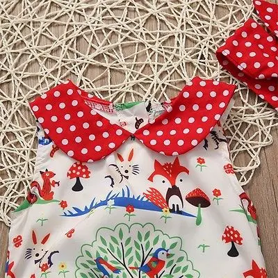 2 шт. детский хлопковый комбинезон с повязкой на голову|baby clothing rompers|cotton rompersfox baby |