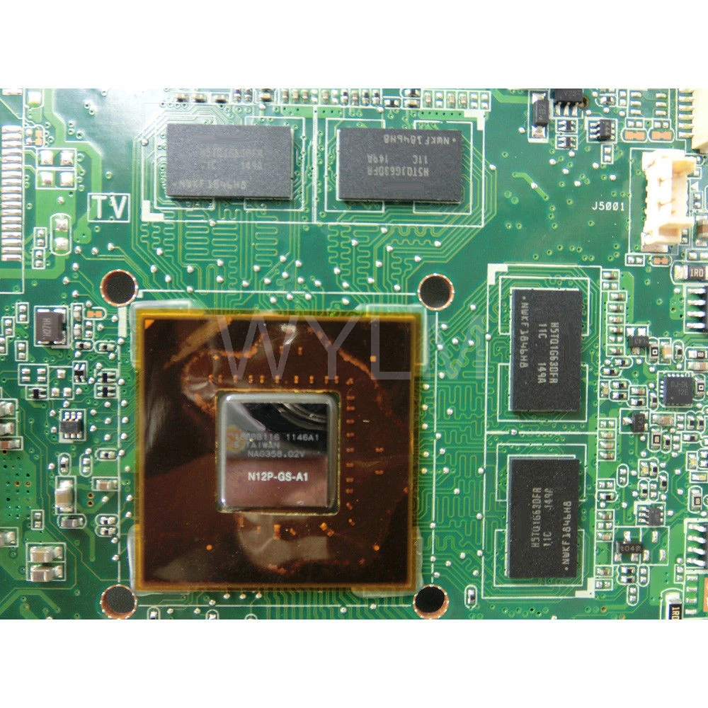 N53SV GT540M 1 ГБ N12P GS A1 4 слота DDR3 Материнская плата REV 2 для ASUS N53S материнская ноутбука