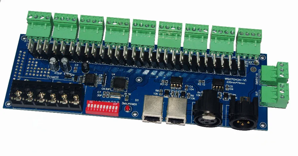 DC12V 24V 27CH WS 27CH3A BAN 27 каналы компонентный видеосигнал светодиодного светильника