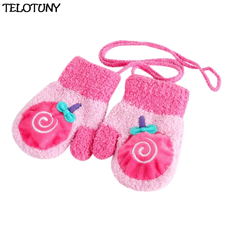 TELOTUNY 2018 FASHION Children Girls Boys Winter Cartoon Animal Patchwork Keep Warm Mittens Gloves IU20 | Детская одежда и обувь
