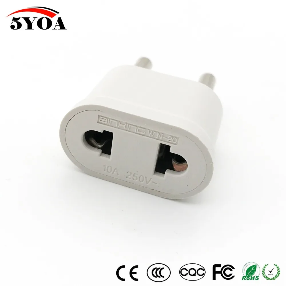 2 шт. дорожный адаптер питания с американской и европейской вилкой|charger converter|schuko