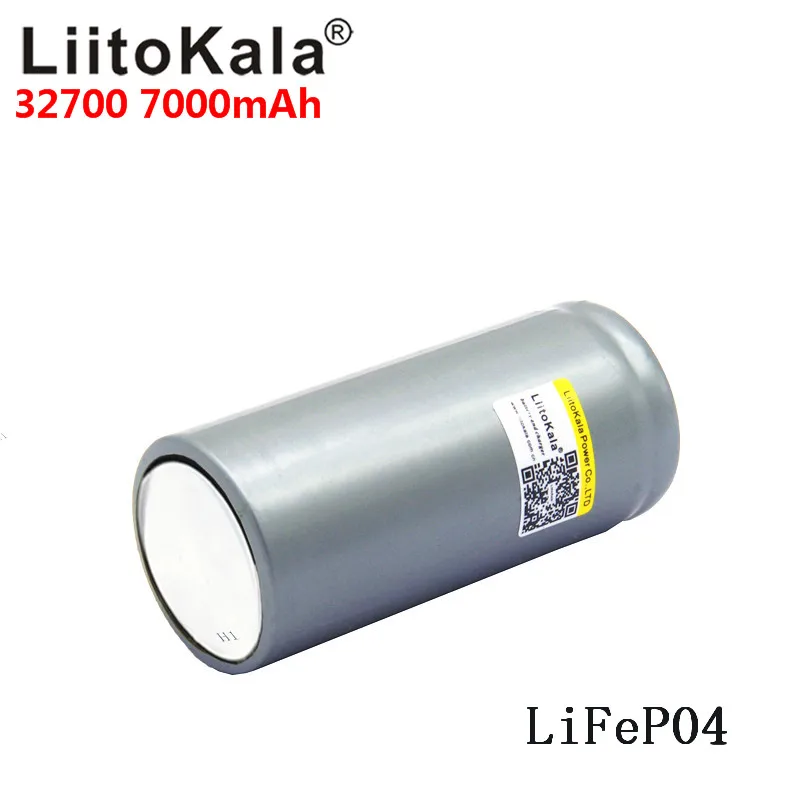 6 шт LiitoKala lii-70A 32700 lifepo4 батарея 7000mah 3,2 V LiFePO4 аккумуляторная батарея с плоским верхом для фонарика 32700 батарея