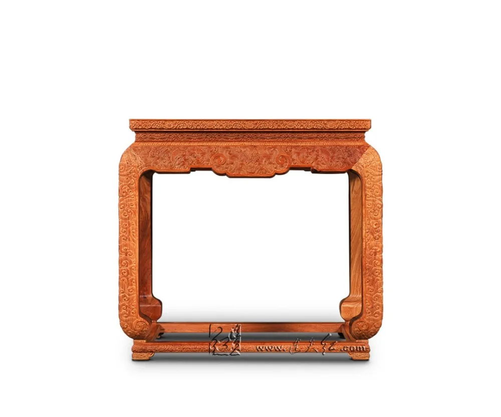 Маленький чайный журнальный столик с рисунком облака дракона палисандр консоль