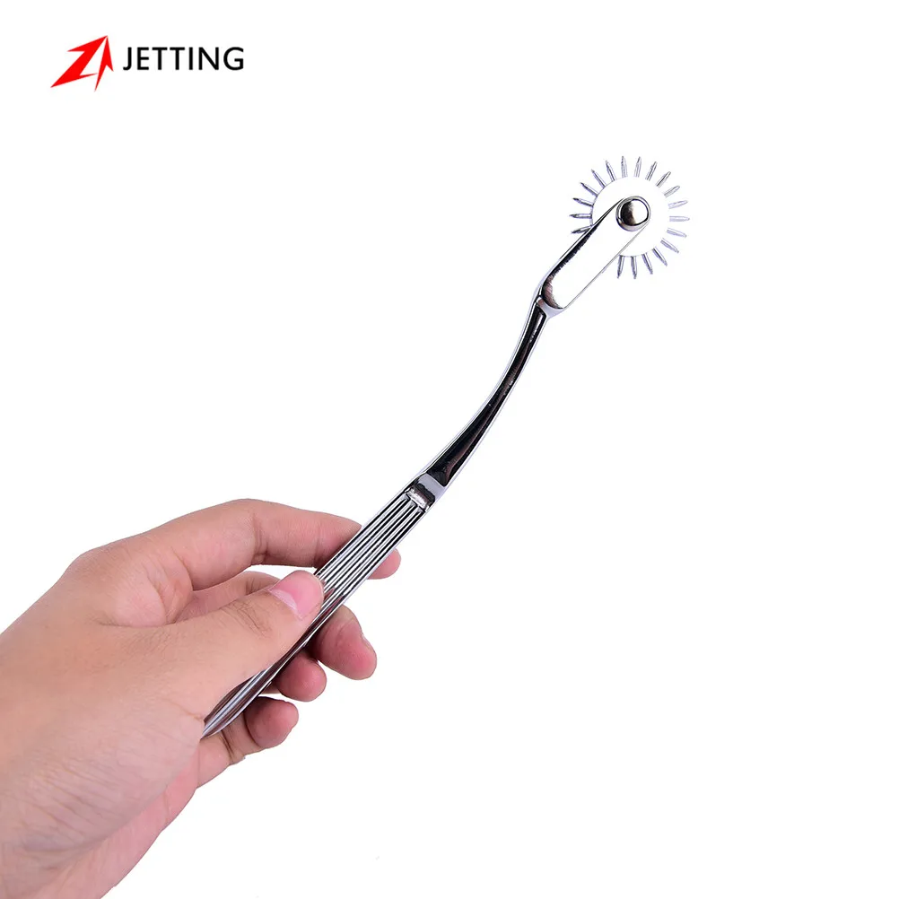 Нержавеющая сталь Wartenberg Pinwheel иглы колеса ролик Submissve секс рабыня комплект для