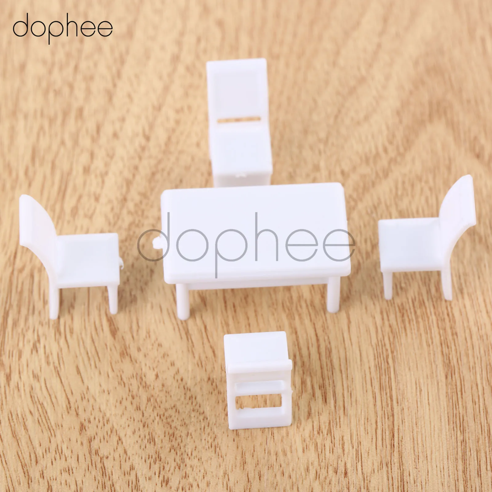 Dophee 10 комплектов 1:50 квадратный обеденный стол миниатюрный кукольный домик