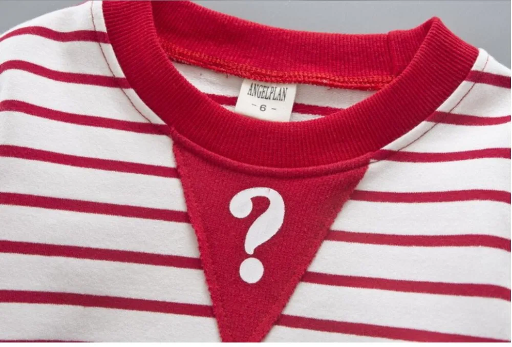 Autumn Winter Toddler Tracksuit Baby Boys Girls Clothing Sets Children Clothes Stripe Shirt Kids Cotton Pants 2 Pcs Sport Suits |