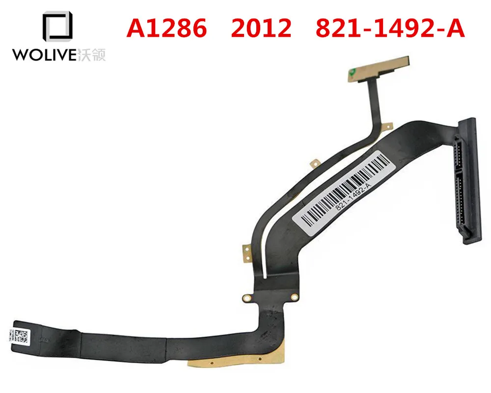 Подлинный новый HDD кабель для 15 &quotApple MacBook Pro A1286 821-1492-01 821-1492-A гибкий 2012 год |